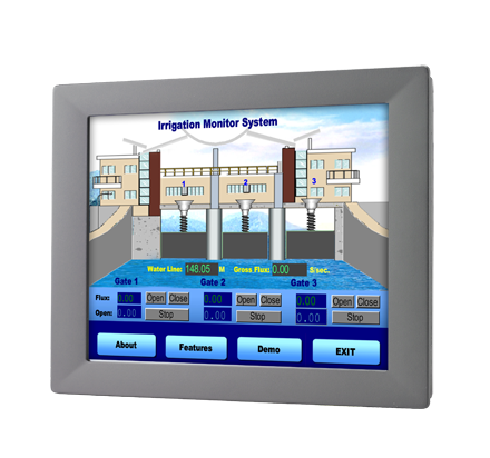 Moniteur ou écran industriel tactile, 15" XGA Ind. Monitor w/ Resistive TS (RS232&USB)